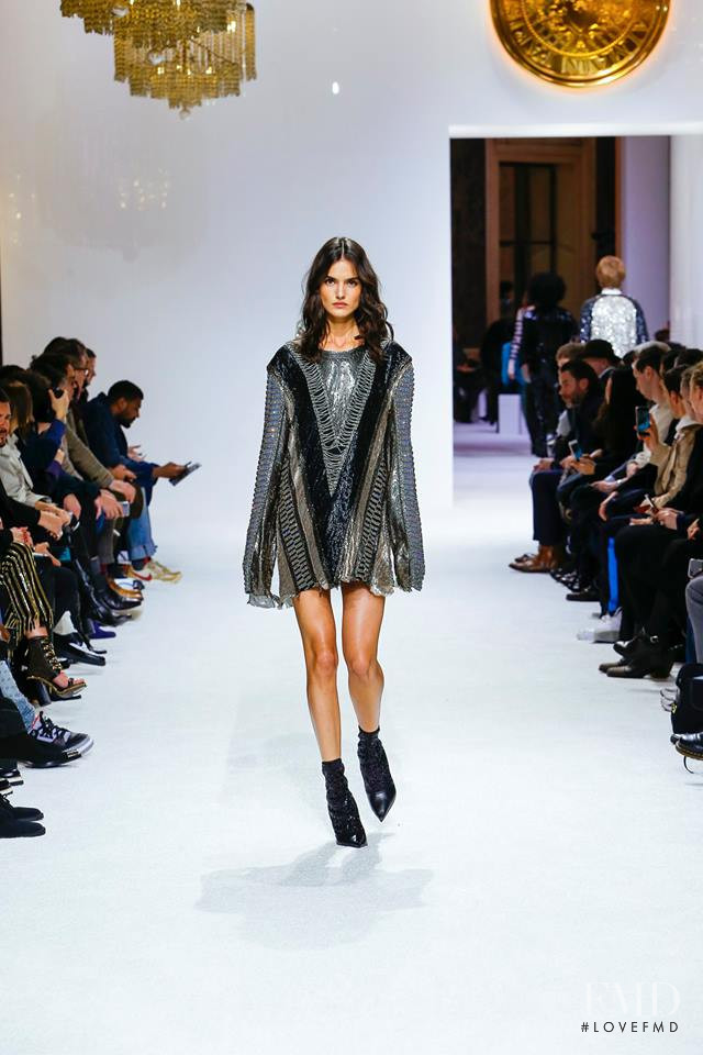 Blanca Padilla featured in  the Balmain fashion show for Autumn/Winter 2018