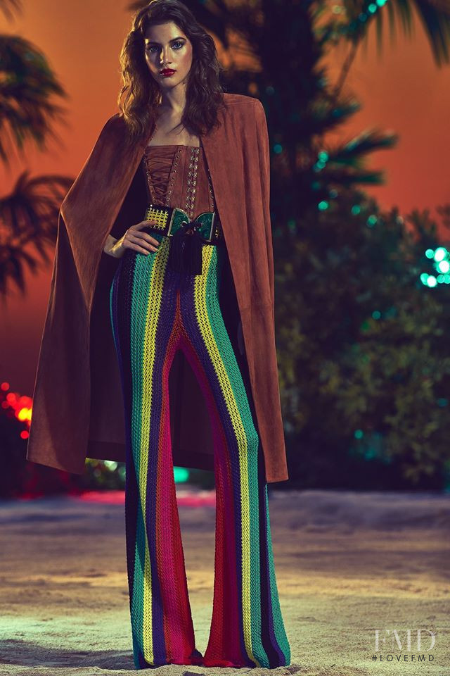 Valery Kaufman featured in  the Balmain lookbook for Resort 2017