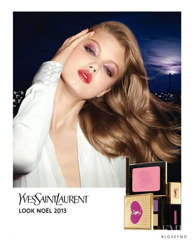 Lindsey Wixson featured in  the YSL Beauty advertisement for Holiday 2013