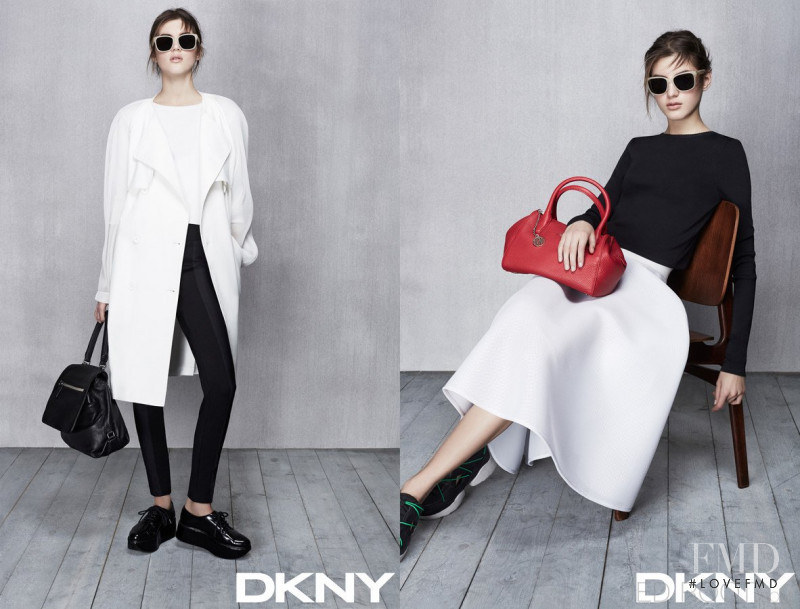 Valery Kaufman featured in  the DKNY lookbook for Spring/Summer 2017