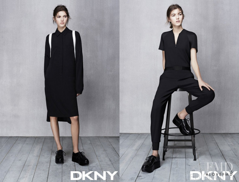 Valery Kaufman featured in  the DKNY lookbook for Spring/Summer 2017