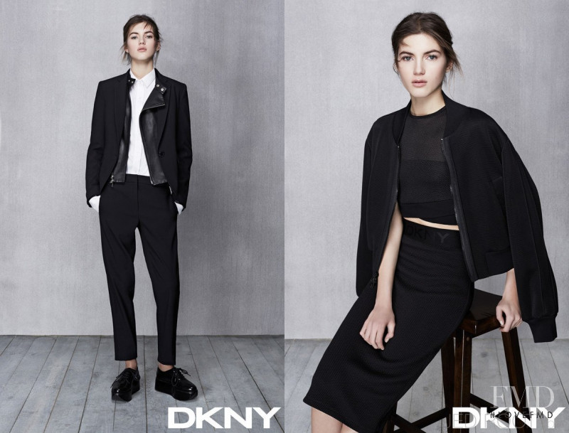 Valery Kaufman featured in  the DKNY lookbook for Spring/Summer 2017