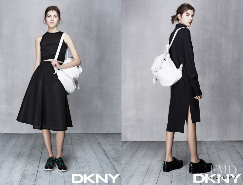 Valery Kaufman featured in  the DKNY lookbook for Spring/Summer 2017