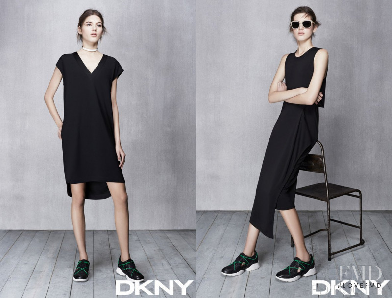 Valery Kaufman featured in  the DKNY lookbook for Spring/Summer 2017