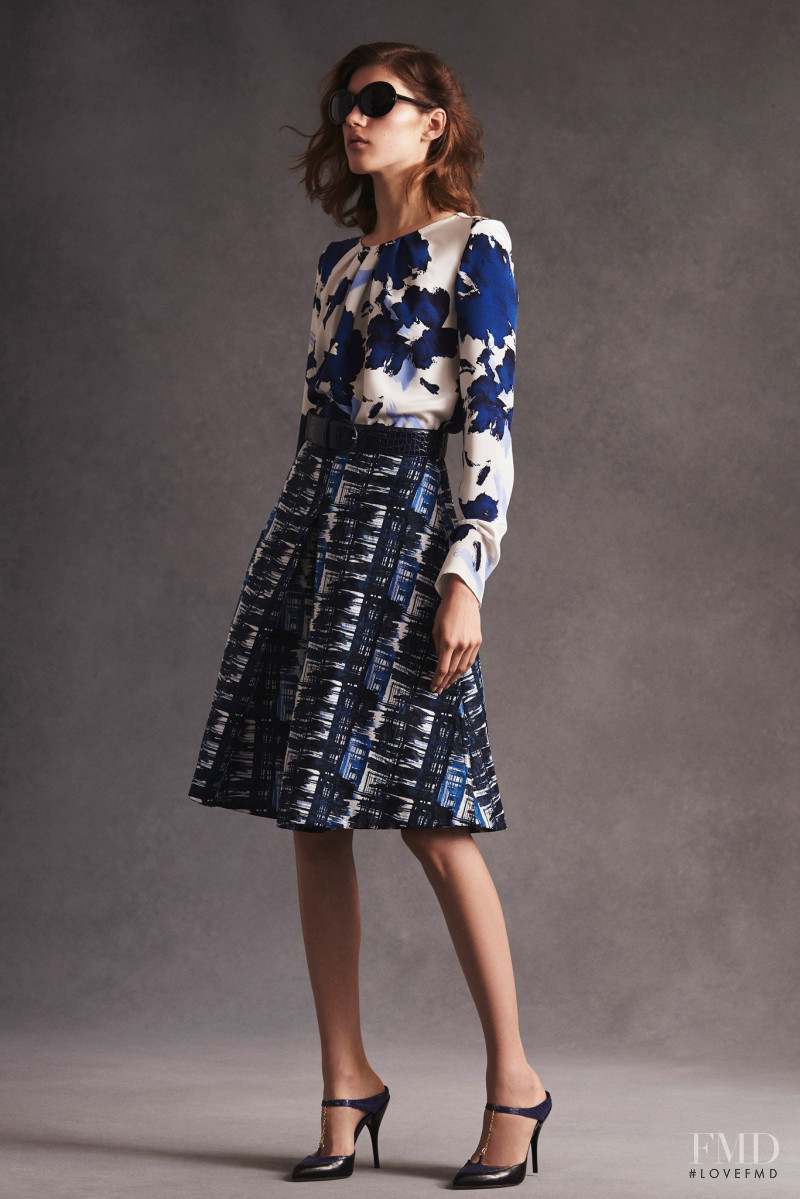 Valery Kaufman featured in  the Oscar de la Renta lookbook for Resort 2016