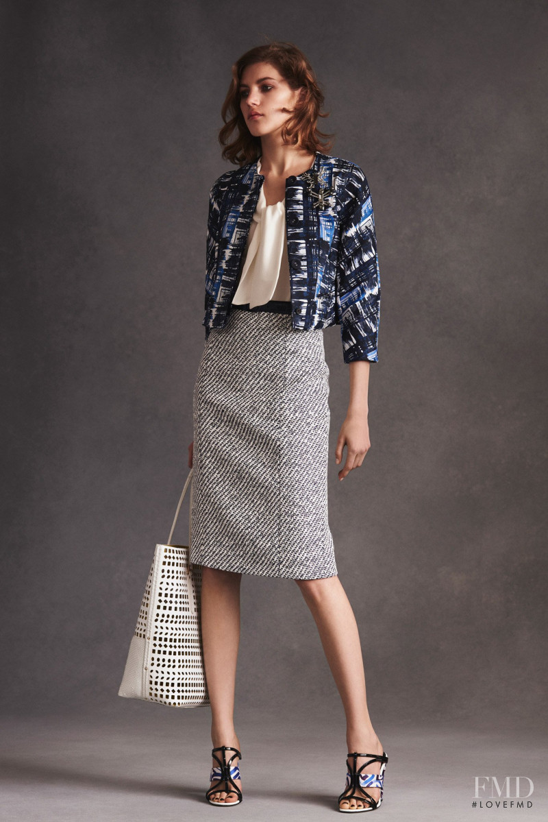 Valery Kaufman featured in  the Oscar de la Renta lookbook for Resort 2016