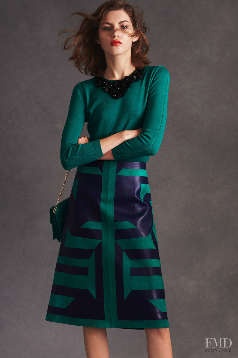 Valery Kaufman featured in  the Oscar de la Renta lookbook for Resort 2016