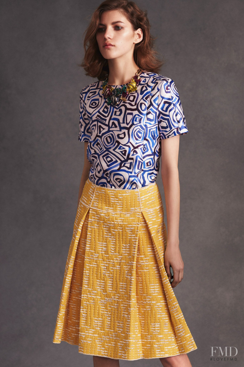 Valery Kaufman featured in  the Oscar de la Renta lookbook for Resort 2016