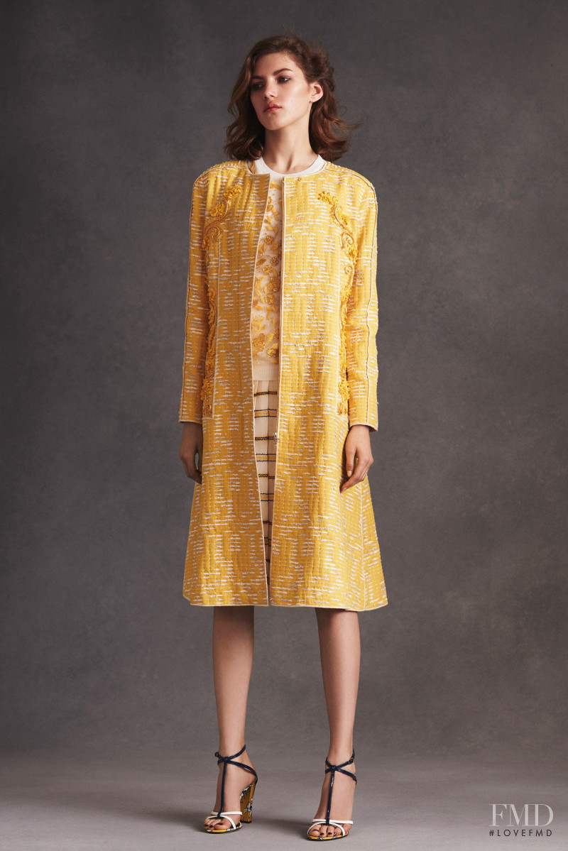 Valery Kaufman featured in  the Oscar de la Renta lookbook for Resort 2016