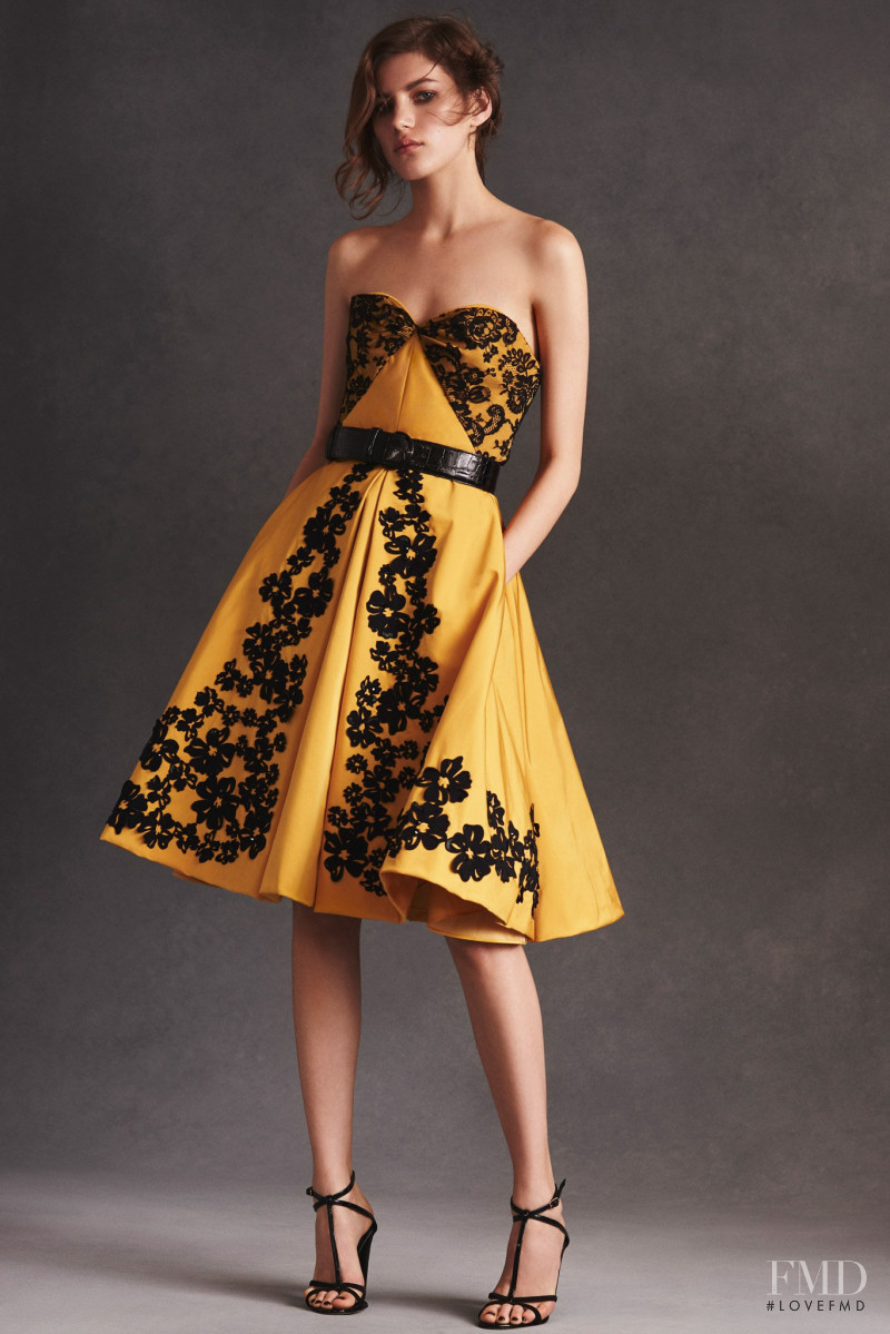 Valery Kaufman featured in  the Oscar de la Renta lookbook for Resort 2016