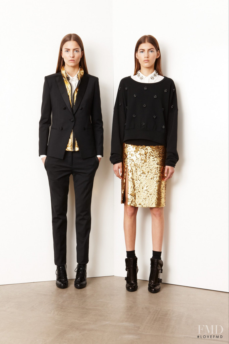 Emeline Ghesquiere featured in  the DKNY lookbook for Resort 2014