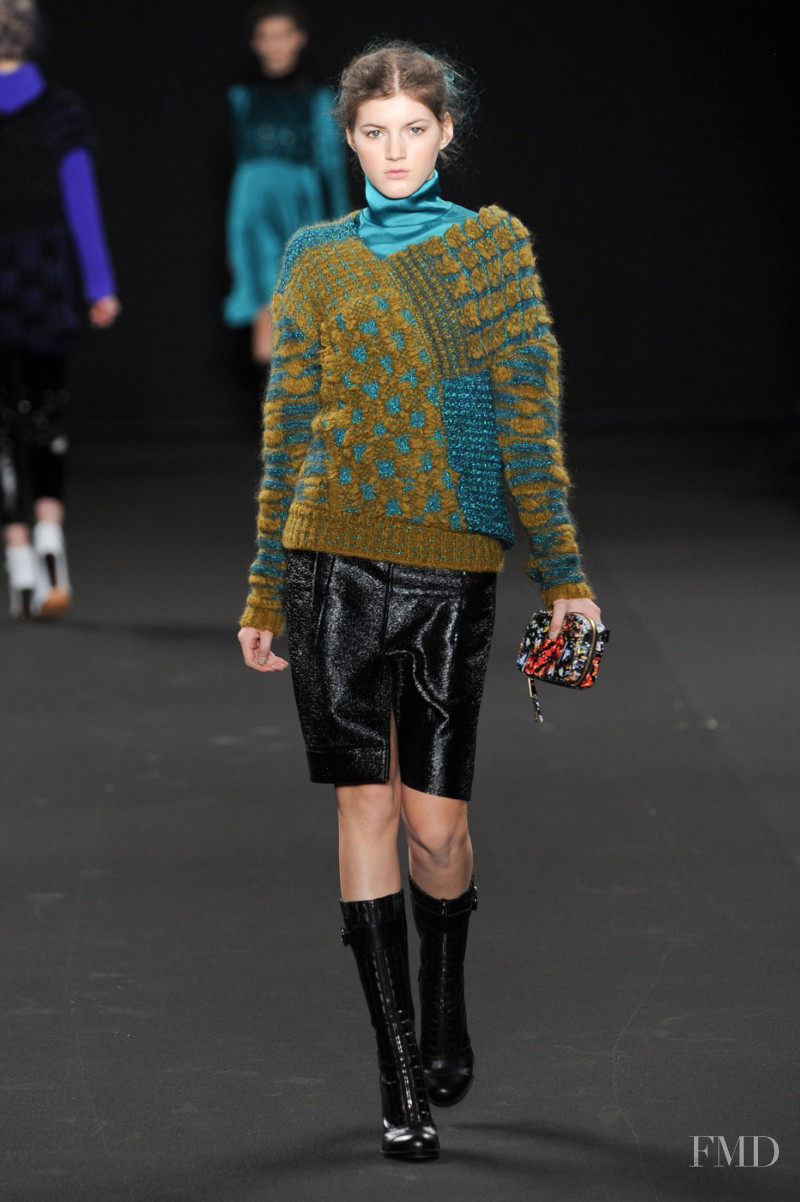Valery Kaufman featured in  the Vanessa Bruno fashion show for Autumn/Winter 2012