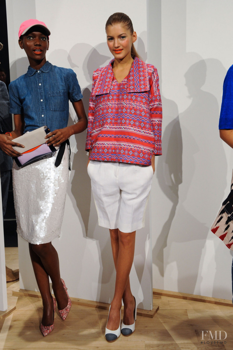 Valery Kaufman featured in  the J.Crew fashion show for Spring/Summer 2013