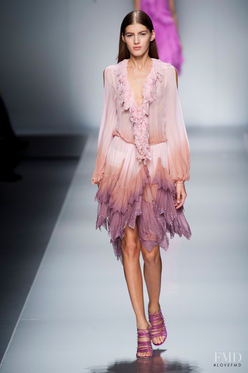 Valery Kaufman featured in  the Blumarine fashion show for Spring/Summer 2013