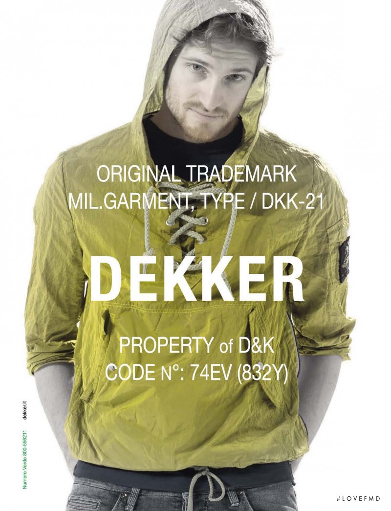Dekker advertisement for Spring/Summer 2013