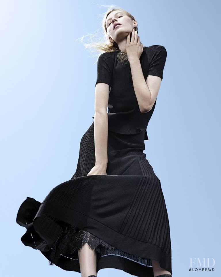 Julia Nobis featured in  the CK Calvin Klein advertisement for Autumn/Winter 2017