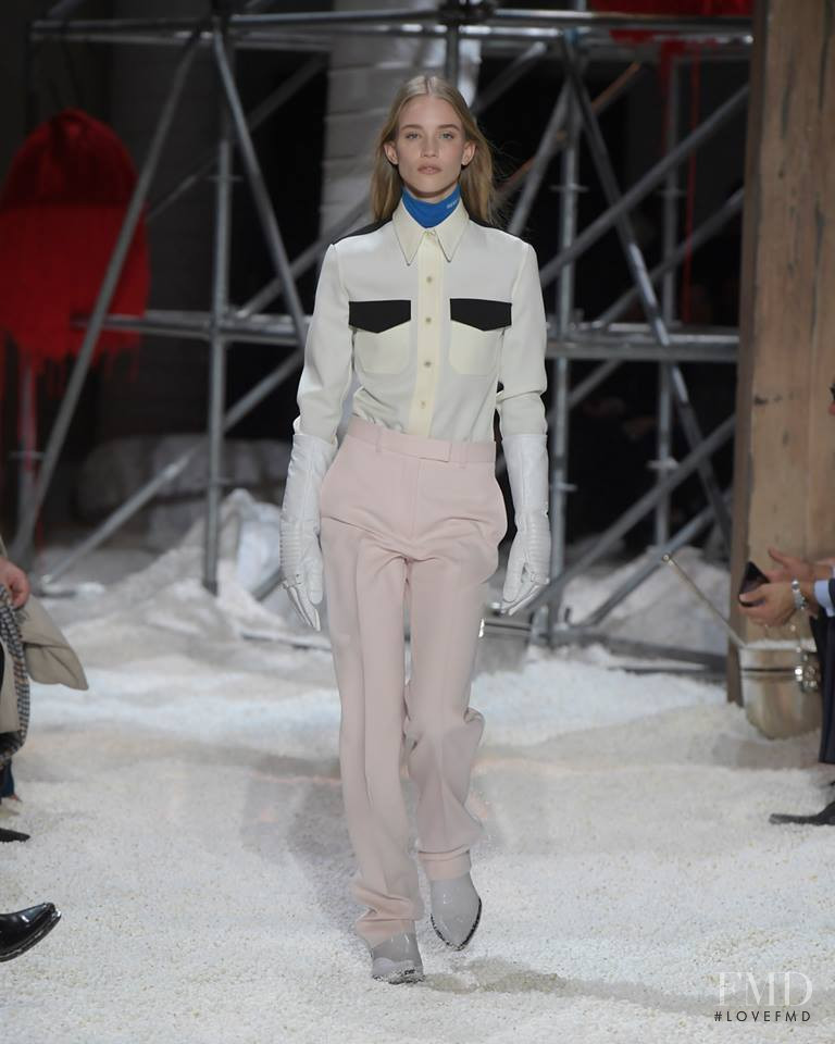 Rebecca Leigh Longendyke featured in  the Calvin Klein 205W39NYC fashion show for Autumn/Winter 2018