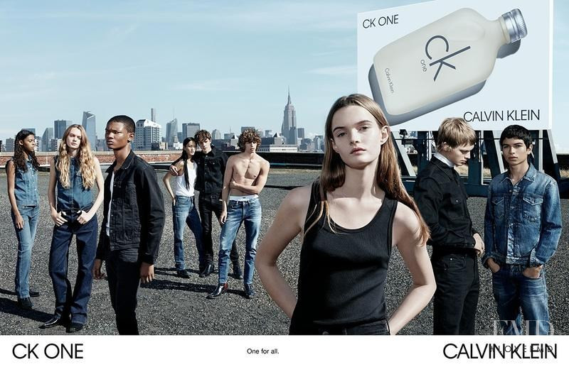 Lulu Tenney featured in  the Calvin Klein Fragrance CK One advertisement for Spring/Summer 2018