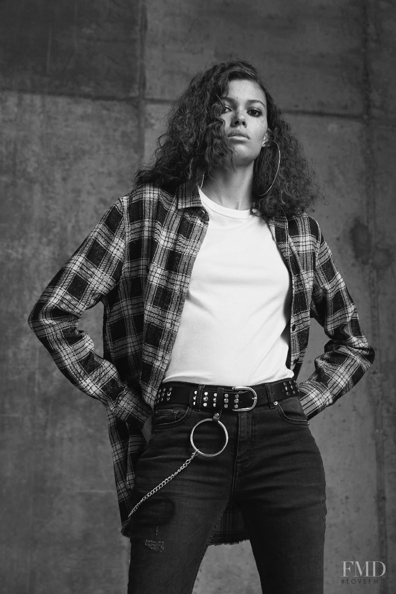 Danielle Lashley featured in  the BLK DNM lookbook for Autumn/Winter 2017