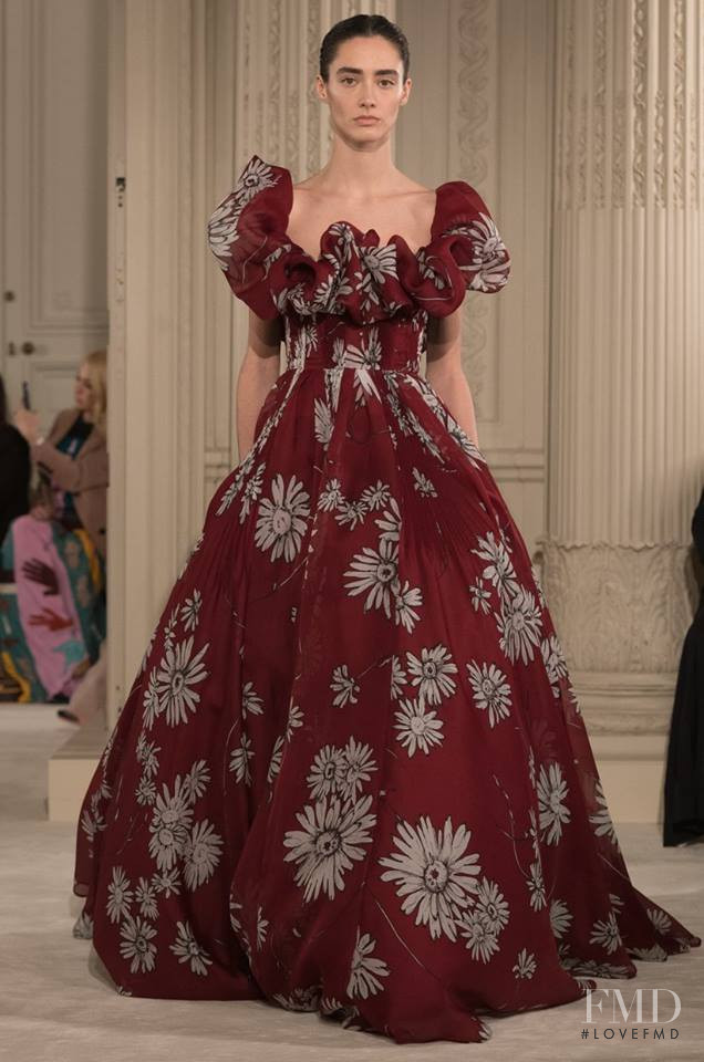 Amanda Googe featured in  the Valentino Couture fashion show for Spring/Summer 2018