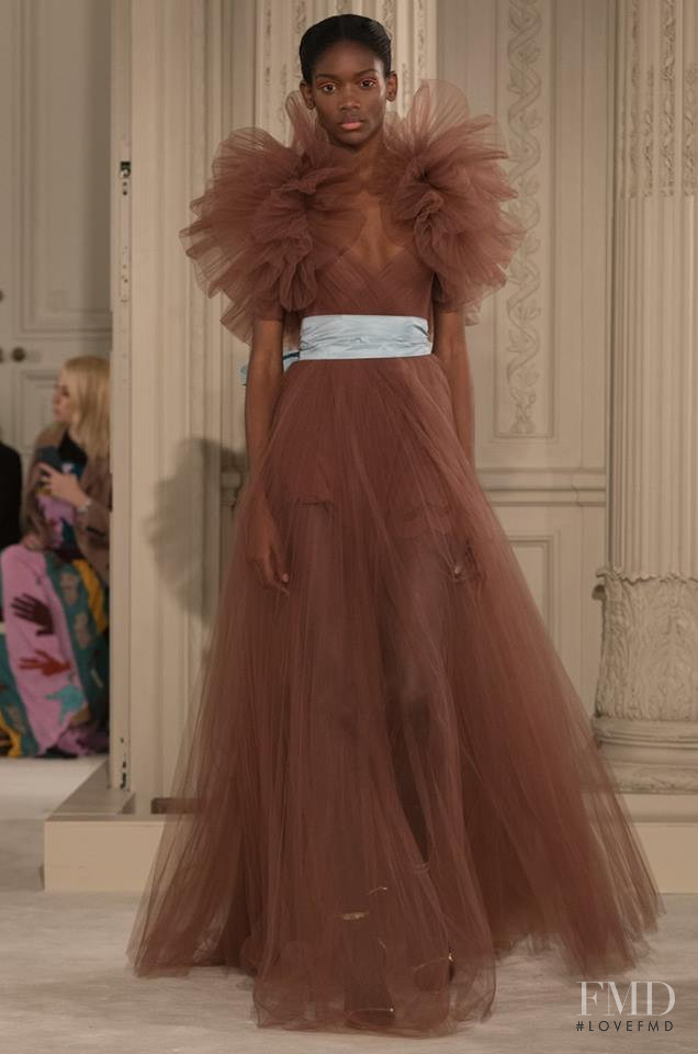 Elibeidy Dani featured in  the Valentino Couture fashion show for Spring/Summer 2018
