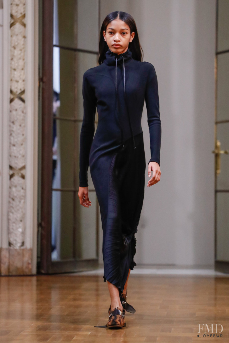 Naomi Chin Wing featured in  the Victoria Beckham fashion show for Autumn/Winter 2018