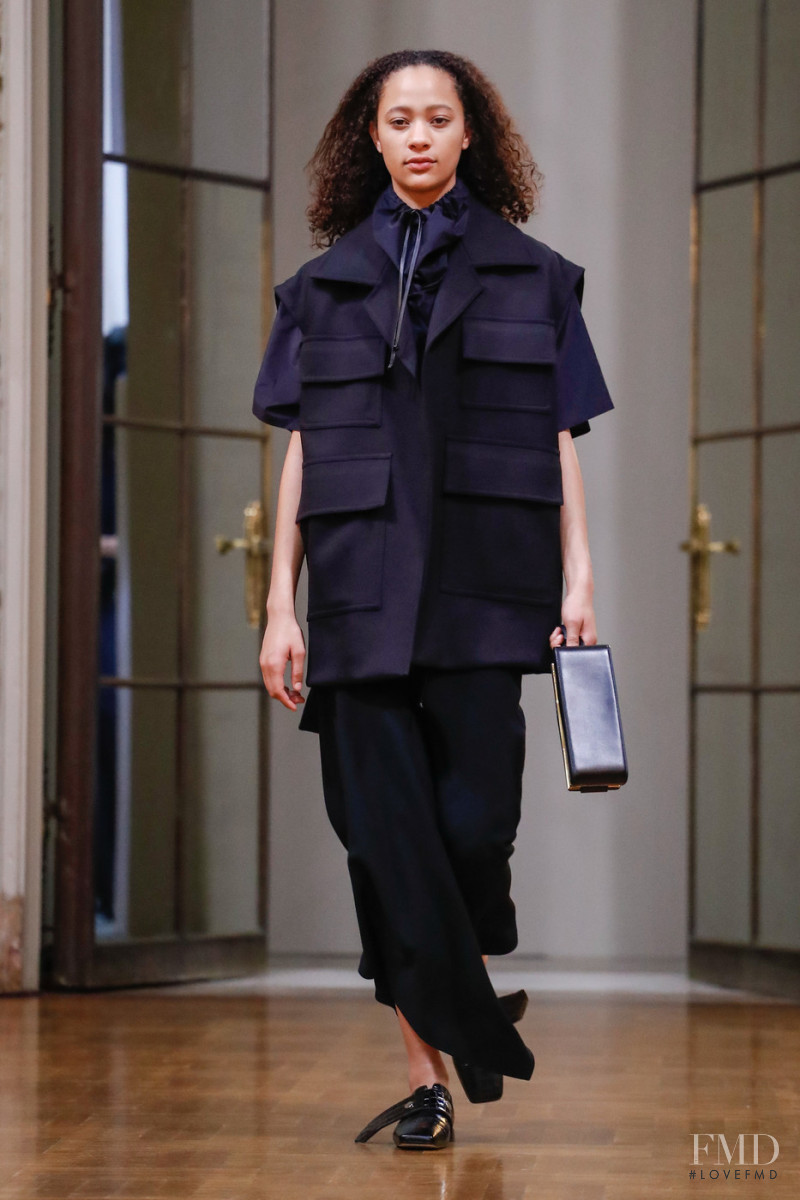 Selena Forrest featured in  the Victoria Beckham fashion show for Autumn/Winter 2018