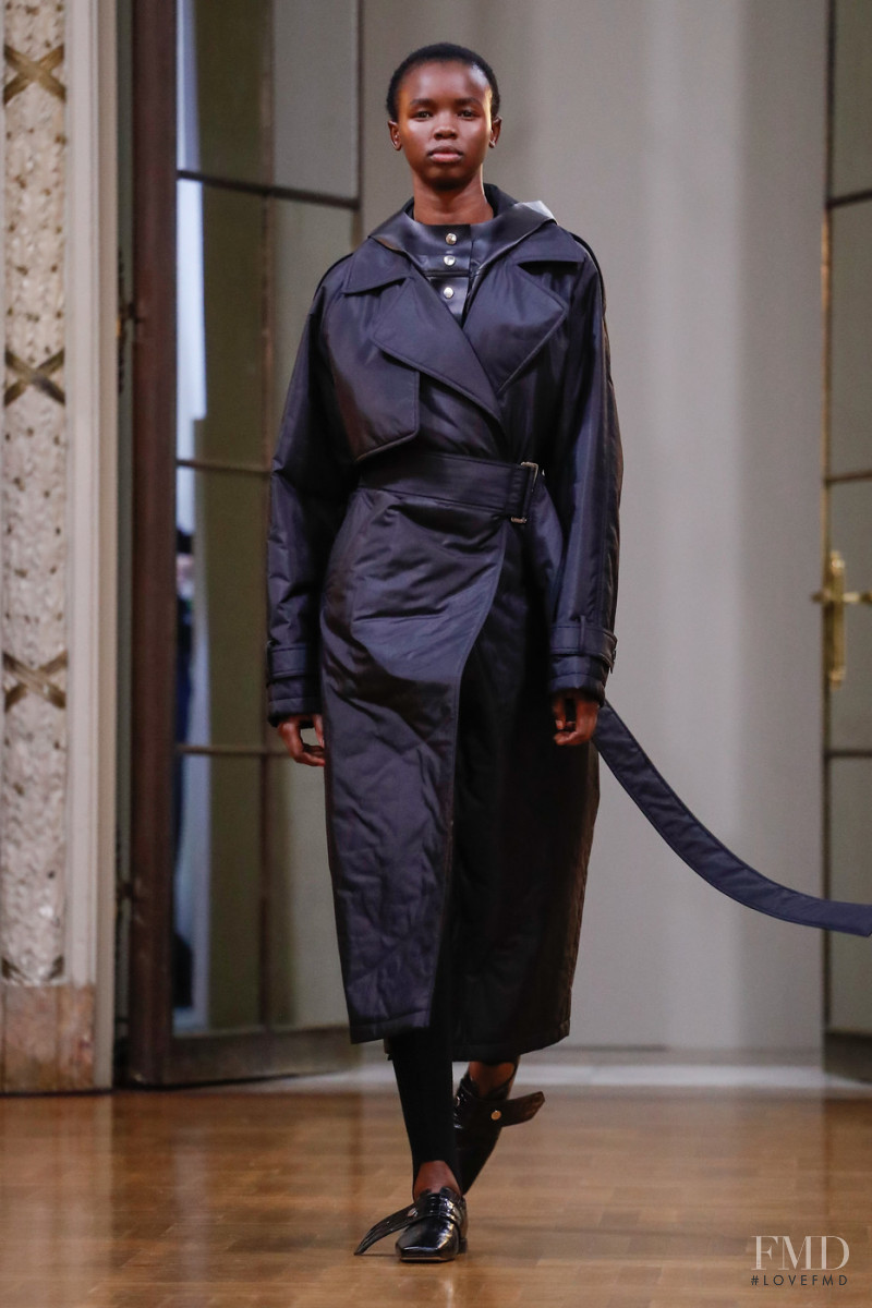 Akiima Ajak featured in  the Victoria Beckham fashion show for Autumn/Winter 2018