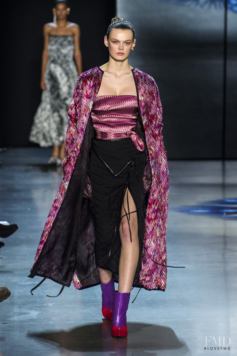 Cara Taylor featured in  the Prabal Gurung fashion show for Autumn/Winter 2018