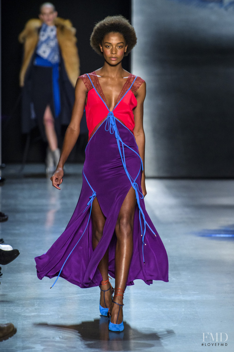 Karly Loyce featured in  the Prabal Gurung fashion show for Autumn/Winter 2018