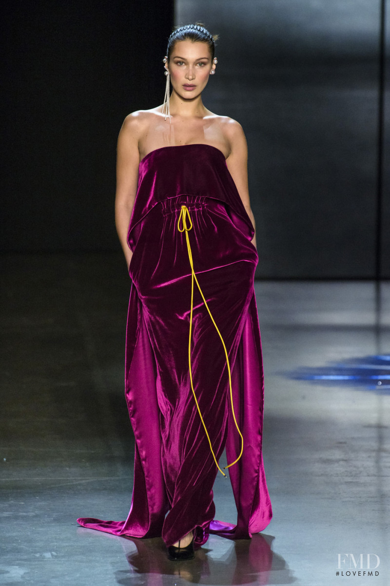 Bella Hadid featured in  the Prabal Gurung fashion show for Autumn/Winter 2018