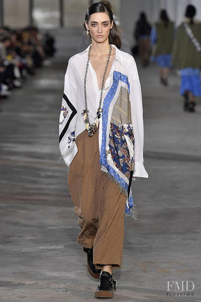 Amanda Googe featured in  the 3.1 Phillip Lim fashion show for Autumn/Winter 2018
