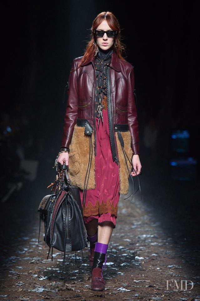 Teddy Quinlivan featured in  the Coach fashion show for Autumn/Winter 2018