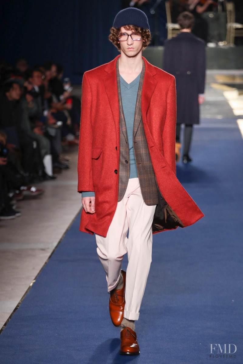 Etienne de Testa featured in  the Brooks Brothers fashion show for Autumn/Winter 2018