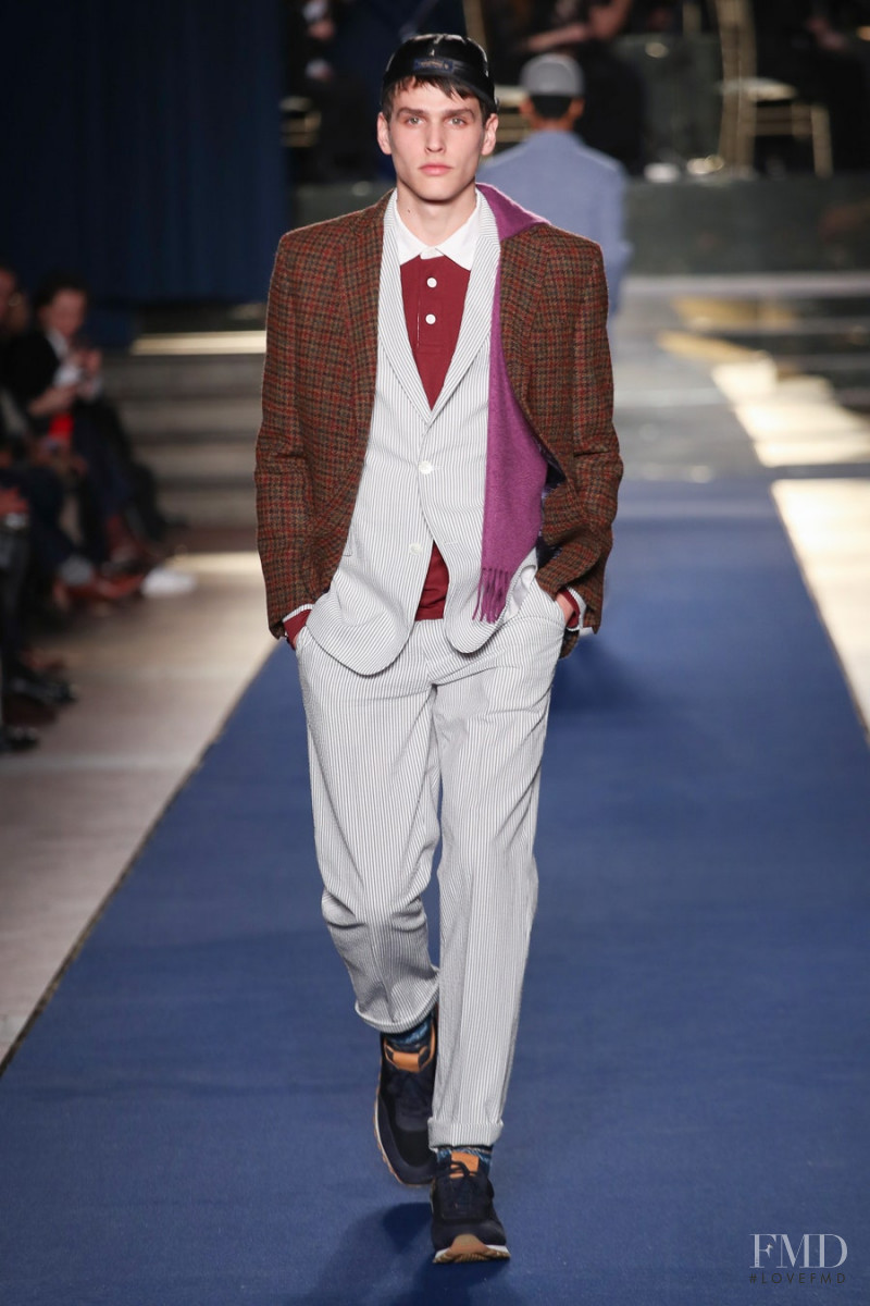 Simon van Meervenne featured in  the Brooks Brothers fashion show for Autumn/Winter 2018