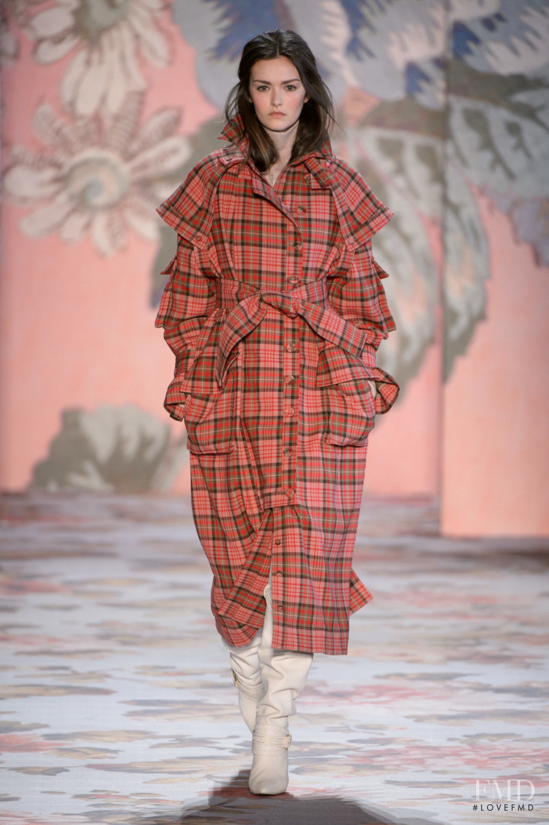 Vika Karelaya featured in  the Zimmermann fashion show for Autumn/Winter 2018