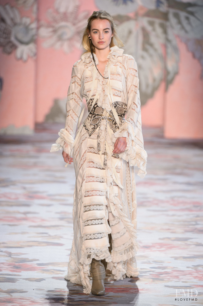 Maartje Verhoef featured in  the Zimmermann fashion show for Autumn/Winter 2018