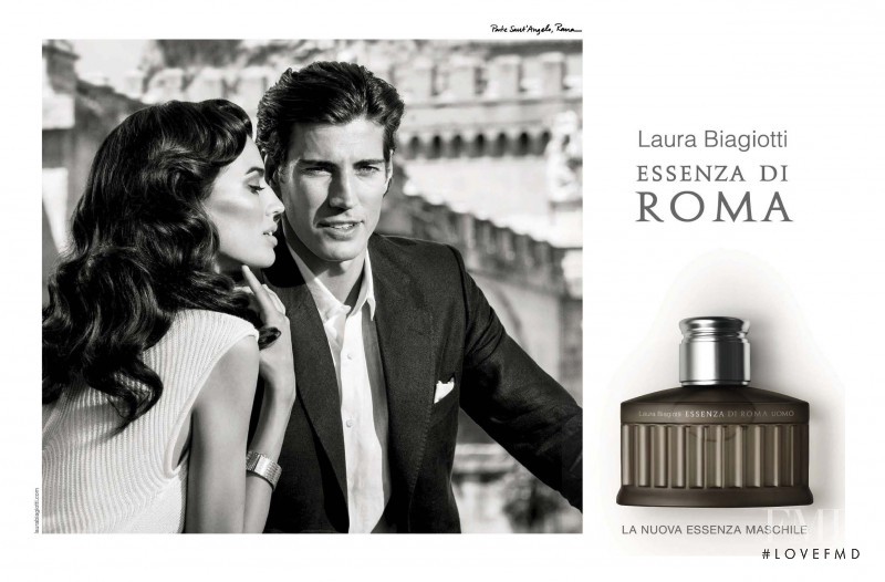 Oriol Elcacho featured in  the Laura Biagiotti \'Essenza di Roma\' Fragrance  advertisement for Spring/Summer 2013