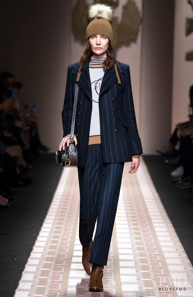 Janice Alida featured in  the Trussardi fashion show for Autumn/Winter 2017