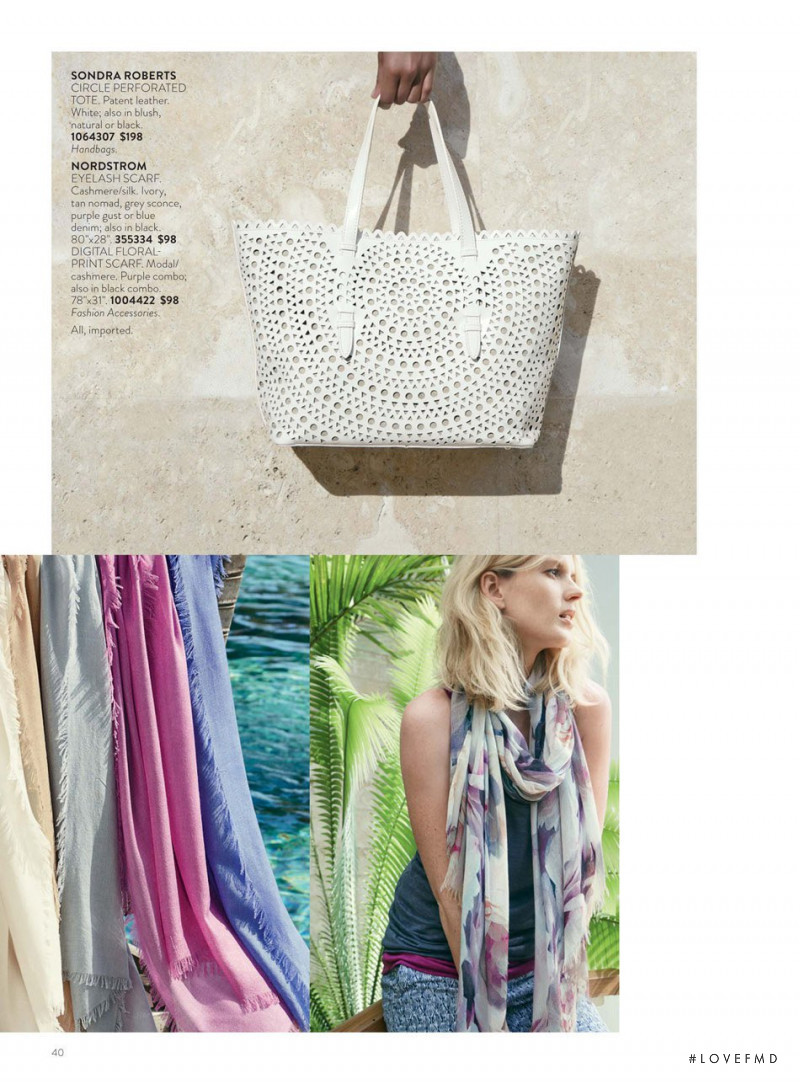 Anne Vyalitsyna featured in  the Nordstrom catalogue for Spring 2015