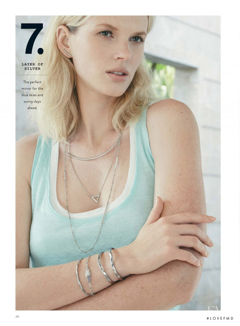 Anne Vyalitsyna featured in  the Nordstrom catalogue for Spring 2015