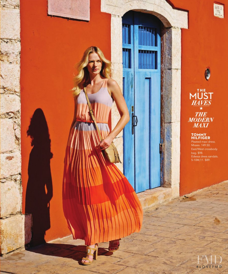 Anne Vyalitsyna featured in  the Macy\'s INC International Concepts catalogue for Spring/Summer 2015