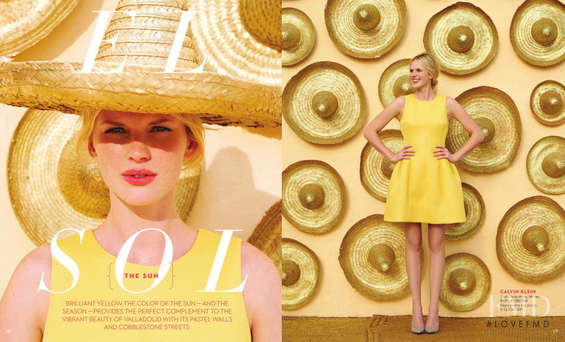 Anne Vyalitsyna featured in  the Macy\'s INC International Concepts catalogue for Spring/Summer 2015