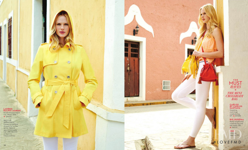 Anne Vyalitsyna featured in  the Macy\'s INC International Concepts catalogue for Spring/Summer 2015