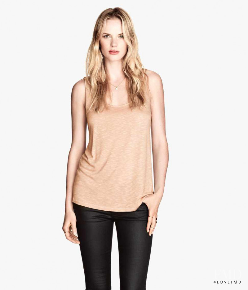 Anne Vyalitsyna featured in  the H&M catalogue for Summer 2014