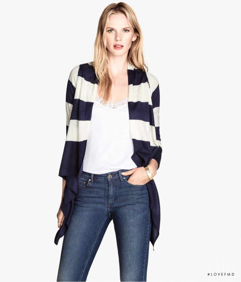 Anne Vyalitsyna featured in  the H&M catalogue for Summer 2014