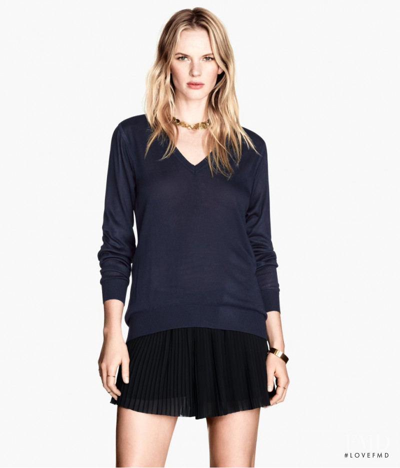 Anne Vyalitsyna featured in  the H&M catalogue for Summer 2014