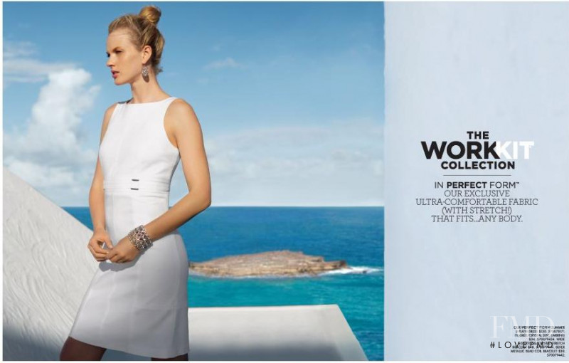 Anne Vyalitsyna featured in  the White House|Black Market advertisement for Summer 2013