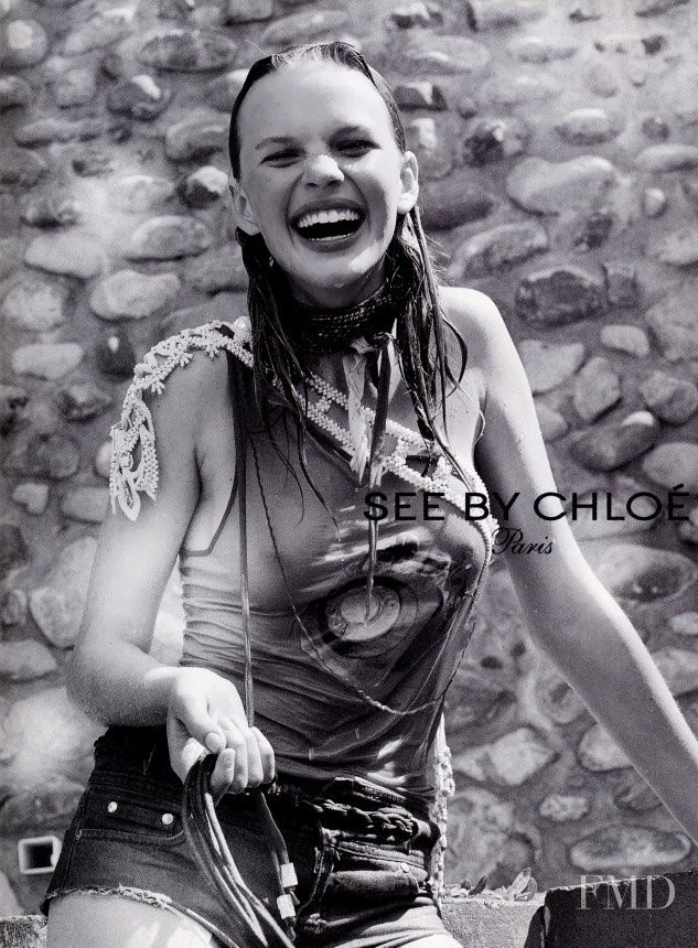 Anne Vyalitsyna featured in  the See by Chloe advertisement for Spring/Summer 2005