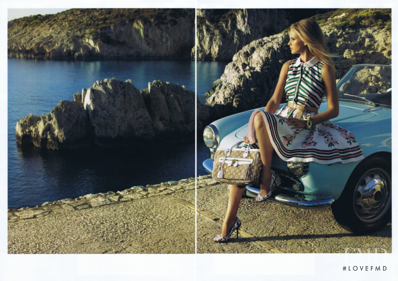 Anne Vyalitsyna featured in  the Louis Vuitton advertisement for Resort 2011